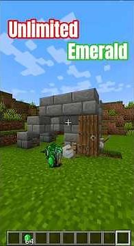 🟢 Fast & Easy EMERALD Farm in Minecraft | Unlimited Emeralds! #minecraft #shorts #viral