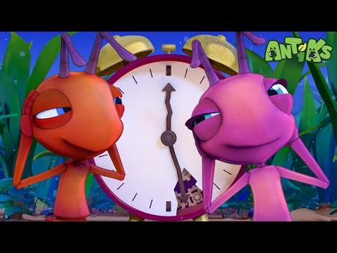 How to Stop a Crazy Clock?!? | Antiks 🐜 | Funny Cartoons for Kids