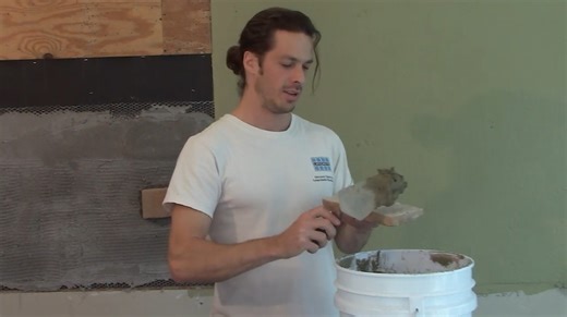 LATICRETE® MVIS™ Adhesive Mortar is put to the test - vertically!...