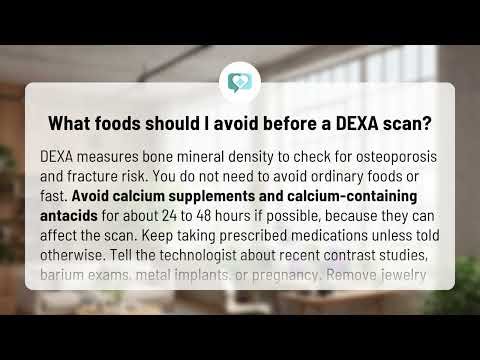 What foods should I avoid before a DEXA scan? | DEXA Prep Tips