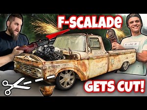 TOM’S REFURB x CASEYSCUSTOMS F-SCALADE GETS CUT UP! F100 ESCALADE CHASSIS SWAP BUDGET BUILD RAT ROD!