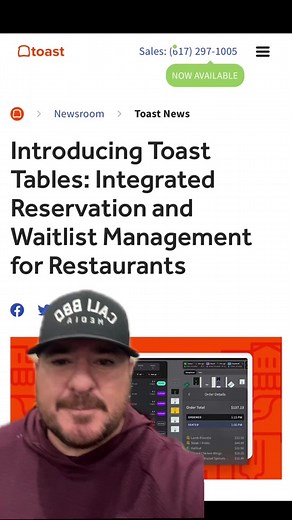 Toast Tables: Integrated Reservations for Restaurants