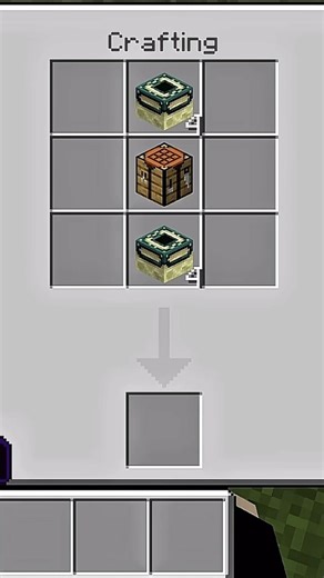 crafting a end portal frame in minecraft #minecraft #shorts