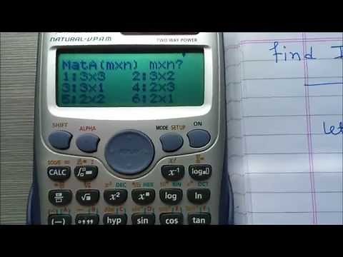 Find the Inverse of matrix using calculator