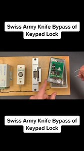 796K views · 3.5K reactions | Swiss Army Knife Bypass of Keypad Lock pt 1 #lockpicking #lockpickingtool #lockpick #reelsfb #viral #security #foryou #military | Picking Locks | Facebook