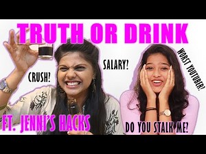 TRUTH OR DRINK CHALLENGE WITH ‪@Jennis_Hacks‬ ||FUN LOADED || EXTREME QUESTIONS