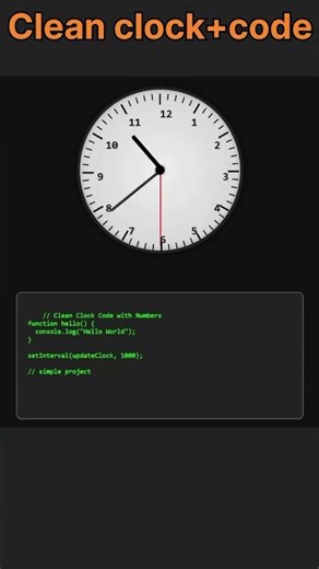 ⏰ Simple Clock Design | Viral Trending Clock 2025