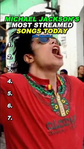 Michael Jackson's MOST Streamed Songs Today
