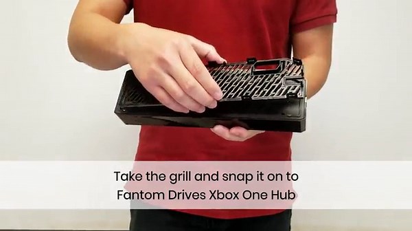 FD 1TB Xbox One SSHD (Seagate FireCuda Solid State Hybrid Drive) - Easy Snap-On with 3 USB Ports - Black - Compatible with Original Xbox One Only (XBOX-1TB-SSHD) by Fantom Drives