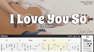 I Love You So Chords - The Walters | Fingerstyle Guitar | TAB   Chords   Lyrics - ChordU