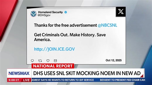 It’s brilliant that Trump’s DHS is using an SNL skit to recruit ICE agents. The Left has become living satire, with Democrat leaders protecting criminals at the expense of law-abiding citizens. Meanwhile, President Donald J. Trump is acting on his mandate, removing illegal alien criminals from our streets! | Erika Donalds