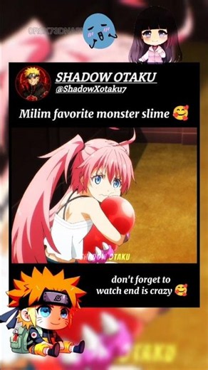 Milim favorite monster slime 🥰 (remuru) |That time i was reincarnated as a slime Season 4 | #foryou