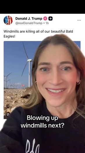 Happy Mom on Instagram: "12/30/25 Blowing up windmills next? #maga #trump #cult #politics #democrat"