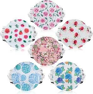 Dexcom G7 Adhesive Patches 30PCS, Waterproof &Breathable Over Patches, Flower Stelo Overpatch Sensor Covers, Medical Adhesive,10+ Days Long Stay, Sensor is NOT Included (Pink Blue Flower)