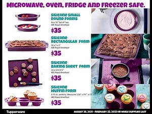 Tupperware Demo Silicone Baking Forms