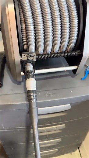 Your old vacuum still works fine — it just needs an upgrade. Plug in, pull out, and let the hose retract itself. Clean smarter, save more 💸 | Giraffe Tools