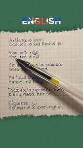 2M views · 48K reactions | Aprende a cantar en inglés: RED RED WINE...