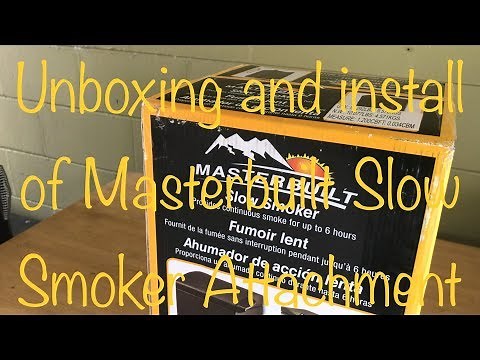 Unboxing Masterbuilt Slow Smoker Attachment and Install