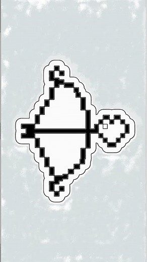 Draw Cute Pixel Art Cupid Bow - Step-by-Step!