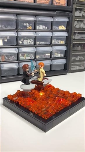 LEGO Duel on Mustafar MOC! | #lego #legostarwars #legostarwarsmoc #legobattle #legobuild