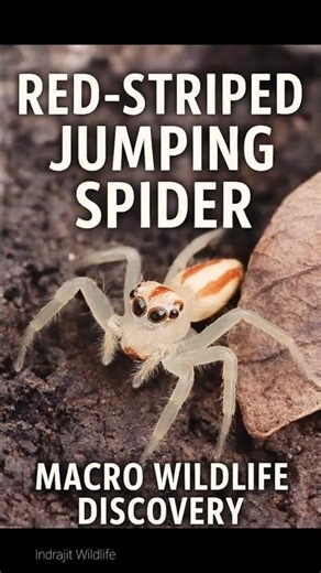 Red-Striped Jumping Spider | Macro Wildlife Discovery