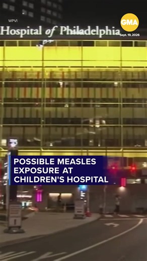 Philadelphia health officials are warning about a possible measles exposure at children's hospital as Pennsylvania battles a growing measles outbreak. ABC News' Morgan Norwood has the latest. #health #news #Measles #philadelphia #pennsylvania