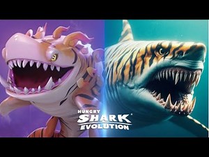 ALL HUNGRY SHARK EVOLUTION IN REAL LIFE NEW 2023 (ENEMY SHARK UPDATE)