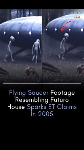 Cosmin Evrything on Instagram: "“2005 Alien Footage Resurfaces: Flying Saucer & Humanoid Beings Caught on Camera?” A mysterious video from 2005 is going viral again, showing what appears to be a flying saucer and humanoid alien figures emerging beneath it. The footage closely resembles the iconic Futuro House design, sparking intense debate online. Is this real alien evidence, a secret experiment, or just an incredibly detailed hoax? Experts and UFO enthusiasts are divided — but one thing is cer