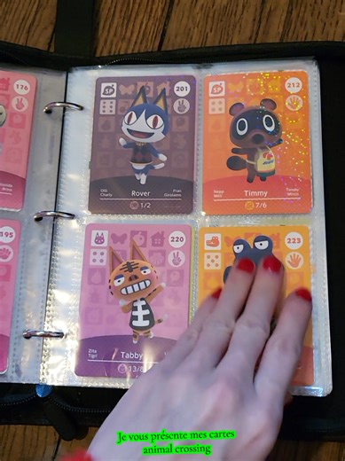 mes cartes animal crossing ^^ #amiibo #animalcrossing #nintendo #switch #jeu