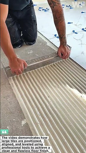 Large Tile Installation with Leveling System | Perfectly Flat and Professional Results