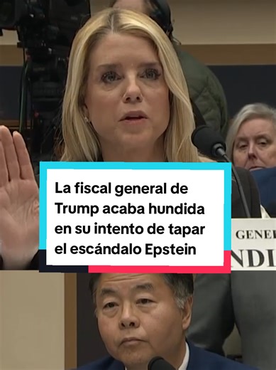 Pam Bondi defiende opacidad con archivos de Epstein