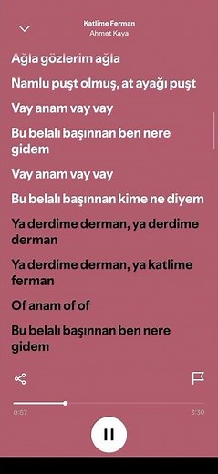 Ahmet Kaya katlime ferman (şarkı sözleri) #ahmetkaya