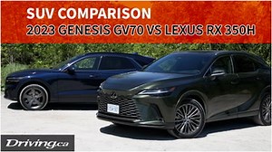 2023 Genesis GV70 vs Lexus RX 350h | SUV Comparison | Driving.ca