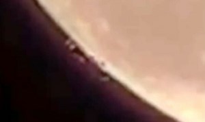 Fleet of UFO's leaving moon prompts claims of aliens