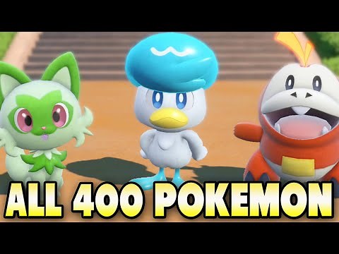 ALL 400 POKEMON & POKEDEX ENTRIES in Pokemon Scarlet & Violet!