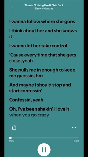 #theresnothingholdingmeback #shawnmendes #lyrics #spotify #fypシ Shawn Mendes - there’s nothing holding me back