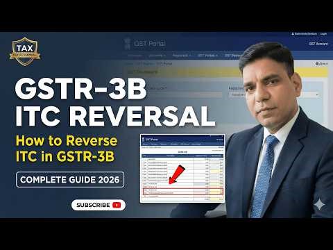 How to Reverse ITC in GSTR-3B (2026) I GSTR-3B I How to Reverse & Reclaimed ITC 2026