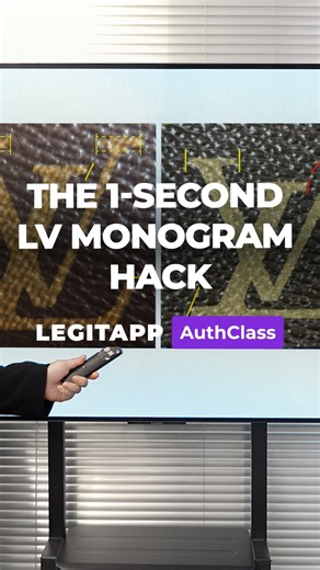 Don’t get the L and V wrong if you’re buying LV 🔦🧐 Learn how to authenticate Louis Vuitton bags 👉AuthClass.com #LegitApp #AuthClass | LegitApp Authentication