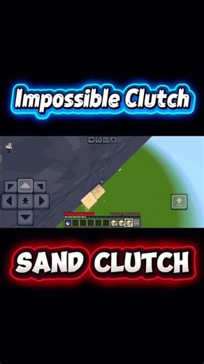 😱 How to Perform a Perfect Sand Clutch in Minecraft 😈 #cosplayer #shorts #shortsfeed #ytshorts