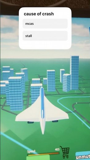 concorde crash (fictional crash) GAME:crash or land roblox #concorde #plane crash