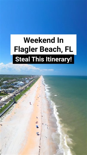 The perfect weekend in Flagler Beach itinerary! 🌴 This is the perfect ‘Old Florida’ beach town and it is quiet and secluded. The sand at this beach is even red, which is really cool! If you are looking for a great weekend getaway in Florida, put Flagler Beach on your list The best part? It is just an hour south of Saint Augustine, so you can do day trips! #flaglerbeach #flaglerbeachfl #weekendgetaway #itinerary #floridavibes #floridavacation #floridatravel #firstcoast #weekendtrip #weekendtrave