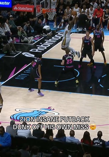Zion Williamson's Epic Putback Dunk Off His Miss