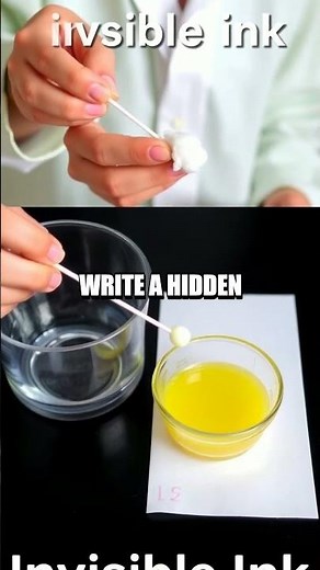 Invisible Ink Experiment