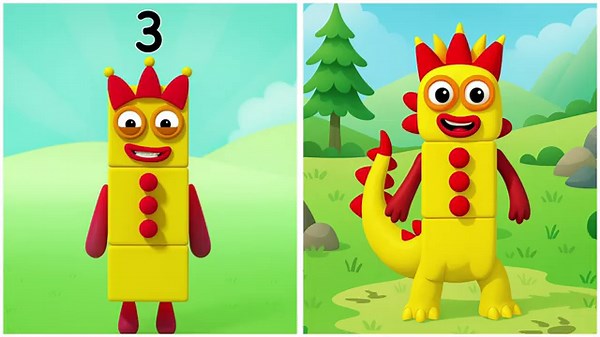 🔢 Numberblocks Reimagined as Dinosaurs 🦕✨ | Prehistoric Math Adventure!