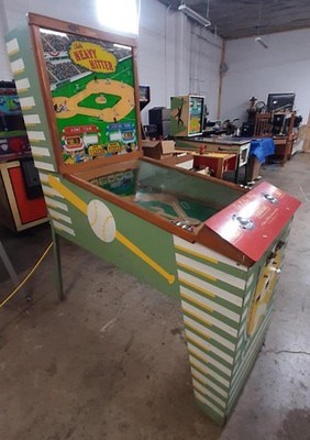 1958 Bally Heavy Hitter Baseball Pitch N Bat Game Working 100% Pick Up WI 53172 | eBay