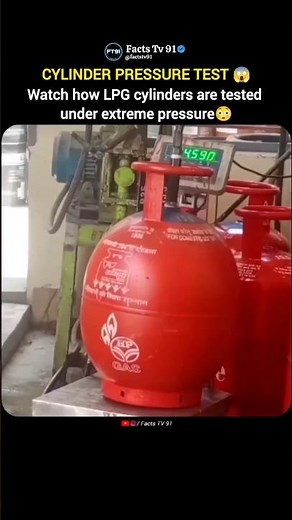 How LPG Cylinders Are Tested Under Extreme Pressure 🤯