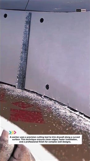 Precision Drywall Cutting Tool 🔧 | Perfect Curve Wall Hack