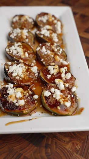 Honey Caramelized Figs with Goat Cheese - Appetizer Recipe