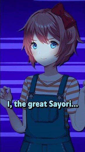 Sayori meets THE MINECRAFT BOAR!🍪(DDLC Voiced Animation) #ddlc #shorts