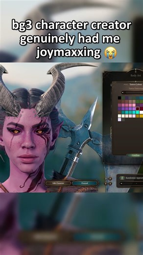 how long do you spend in character creator? #bg3 #baldursgate3 #gamingshorts #twitchclips